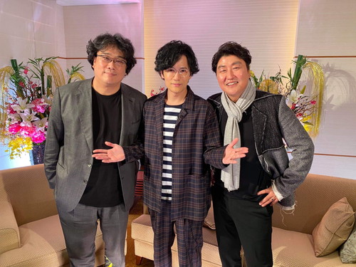 稲垣吾郎withポン・ジュノ ＆ ソン・ガンホ