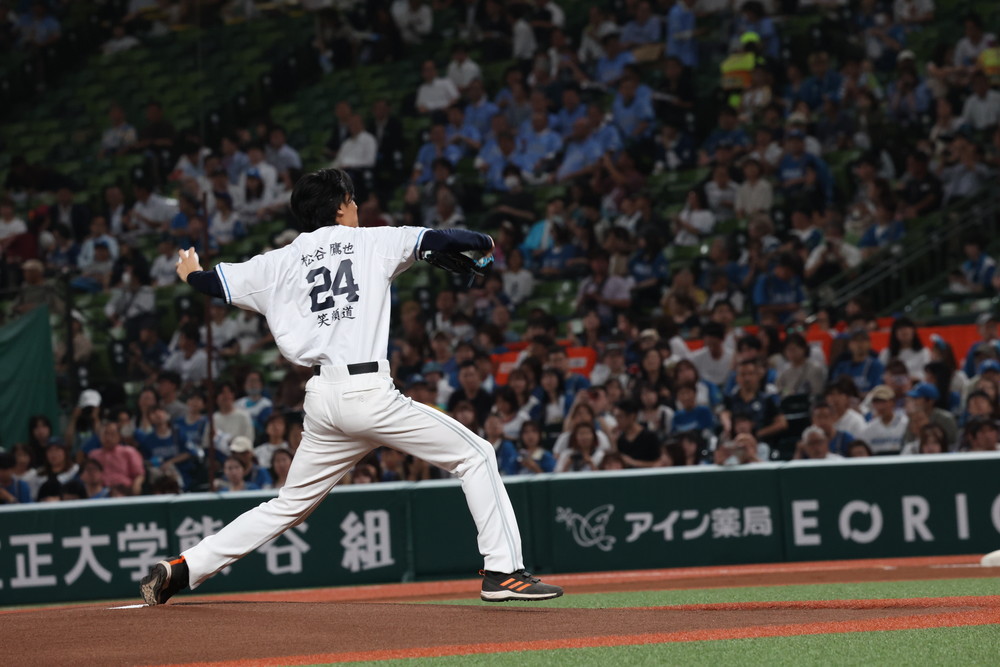 『栄光のバックホーム』セレモニアルピッチ