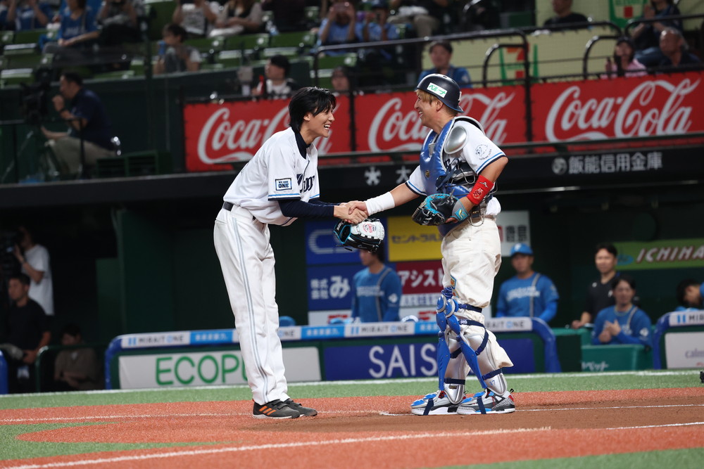 『栄光のバックホーム』セレモニアルピッチ