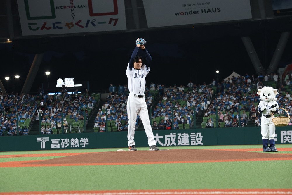 『栄光のバックホーム』セレモニアルピッチ